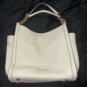Cream and gold Michael Kors purse